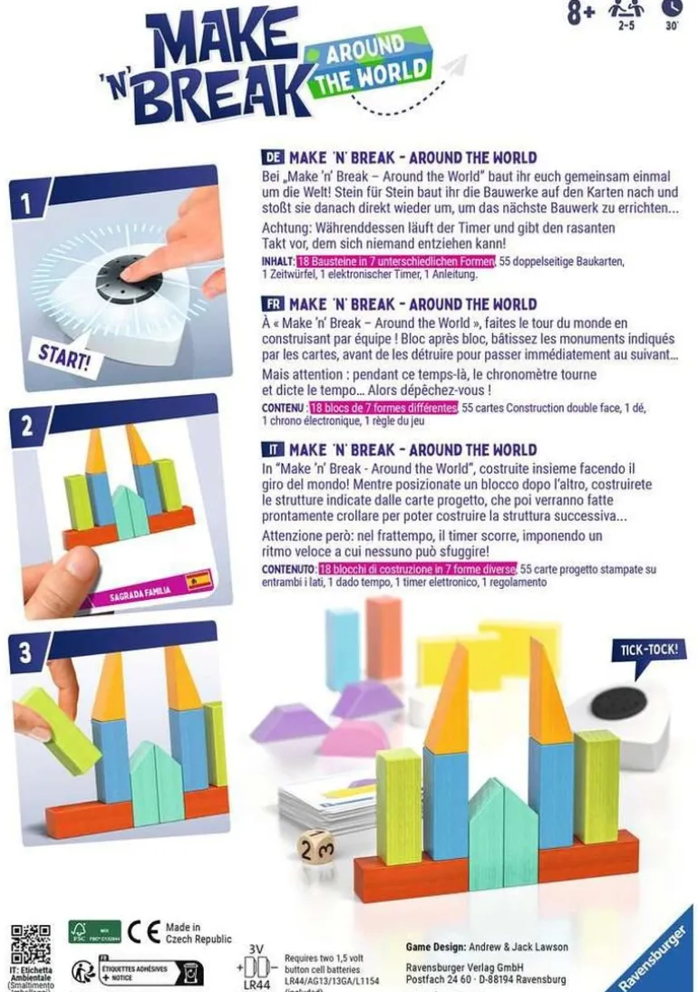 Ravensburger 22473 - Make 'n' Break - Around the World - Gesellsc | Teddy Toys Kinderwelt