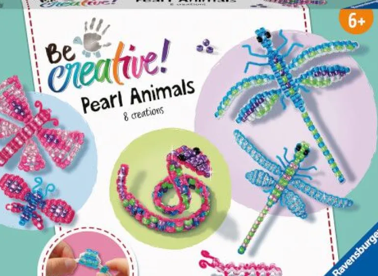 Ravensburger 18247 Be Creative Pearl Animals fädeln, DIY für Kind | Teddy Toys Kinderwelt