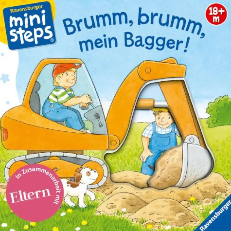 Ravensburger 31691 Bliesener, Brumm, brumm, Bagger! 18+m | Teddy Toys Kinderwelt