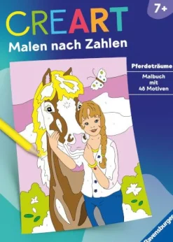 Ravensburger 48907 CreArt Malen nach Zahlen ab 7: Pferdeträume Kr | Teddy Toys Kinderwelt