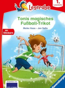 Ravensburger 46316 Leserabe - 1. Lesestufe: Tonis magisches Fußba | Teddy Toys Kinderwelt