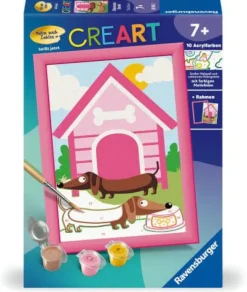 Ravensburger 23954 Malen nach Zahlen Charmante Dackel Malen nach | Teddy Toys Kinderwelt