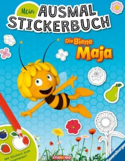 Ravensburger 49763 Mein Ausmalstickerbuch: Die Biene Maja Lizenzm | Teddy Toys Kinderwelt