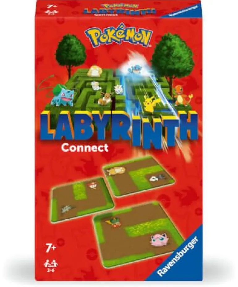 Ravensburger 22579 Pokémon Labyrinth Connect Mitbringspiele Mitbr | Teddy Toys Kinderwelt