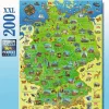 Ravensburger 13337 Puzzle Bunte Deutschlandkarte 200 Teile | Teddy Toys Kinderwelt