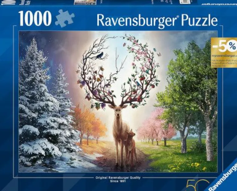 Ravensburger 12001088 Puzzle Der magische Hirsch und die vier Jah | Teddy Toys Kinderwelt