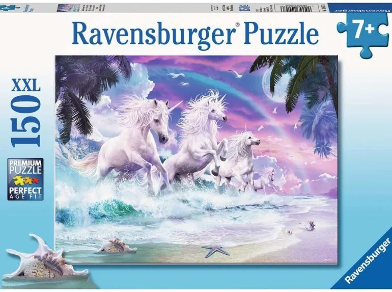 Ravensburger 10057 Puzzle: Einhörner am Strand 150 Teile XXL | Teddy Toys Kinderwelt