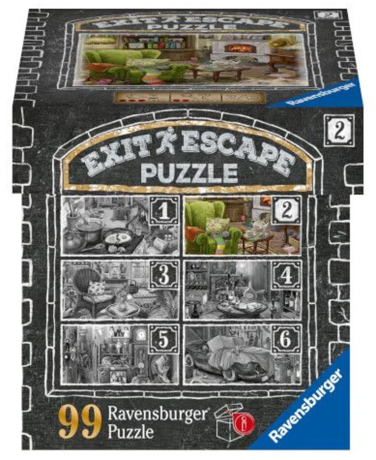 Ravensburger 16878 Puzzle EXIT Im Gutshaus Wohnzimmer 99 Teile | Teddy Toys Kinderwelt