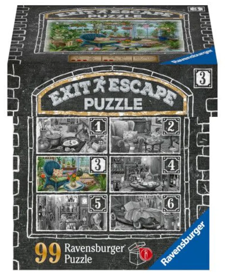 Ravensburger 16879 Puzzle EXIT Im Gutshaus Wintergarten 99 Teile | Teddy Toys Kinderwelt