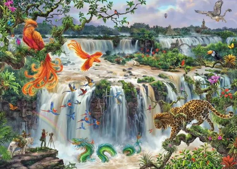 Ravensburger 12001090 Puzzle Fantastischer Wasserfall von Iguazú | Teddy Toys Kinderwelt