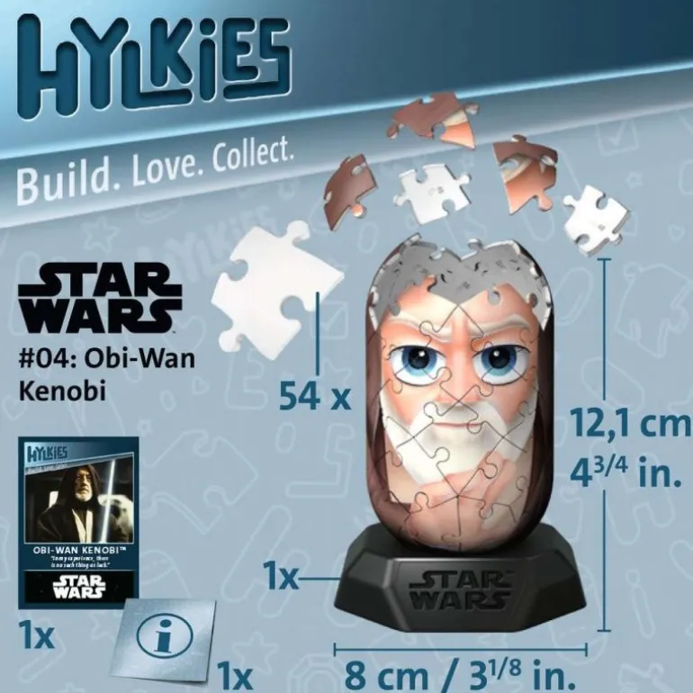 Ravensburger 12001015 Puzzle Hylkies 04 Obi-Wan Kenobi 3D 54 Teil | Teddy Toys Kinderwelt