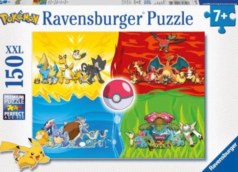Ravensburger 10035 Puzzle Pokémon Typen 150 Teile XXL | Teddy Toys Kinderwelt