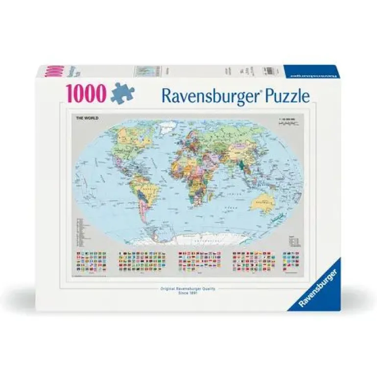 Ravensburger 12000065 Puzzle Politische Weltkarte 1000 Teile | Teddy Toys Kinderwelt