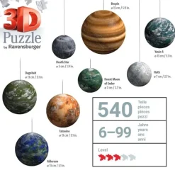 Ravensburger 11577 Puzzle Puzzle-Ball Sortiment: Himmelskörper de | Teddy Toys Kinderwelt