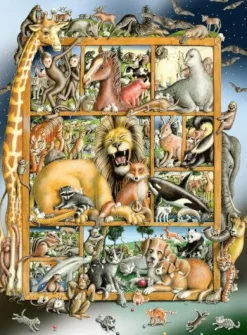 Ravensburger 12000862 Puzzle Tiere im Regal 100 Teile XXL | Teddy Toys Kinderwelt