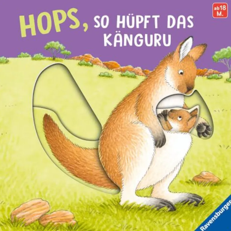 Ravensburger® Bücher - Hops, so hüpft das Känguru | Teddy Toys Kinderwelt