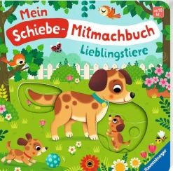 Ravensburger® Bücher - Mein Schiebe-Mitmachbuch Lieblingstiere | Teddy Toys Kinderwelt