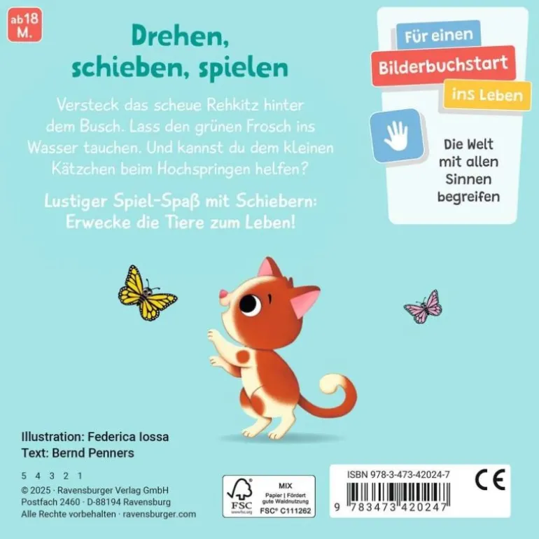 Ravensburger® Bücher - Mein Schiebe-Mitmachbuch Lieblingstiere | Teddy Toys Kinderwelt