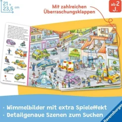 Ravensburger® Bücher - Mein Sachen Suchen Wimmelbuch Fahrzeuge Im Einsatz | Teddy Toys Kinderwelt