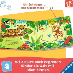 Ravensburger® Bücher - Mein Schiebe-Mitmachbuch Wilde Tiere | Teddy Toys Kinderwelt