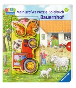 Ravensburger® Bücher - Puzzle-Spielbuch Bauernhof | Teddy Toys Kinderwelt