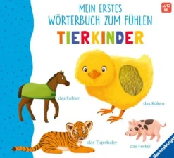 Ravensburger® Bücher - Wörterbuch zum Fühlen: Tierkinder | Teddy Toys Kinderwelt