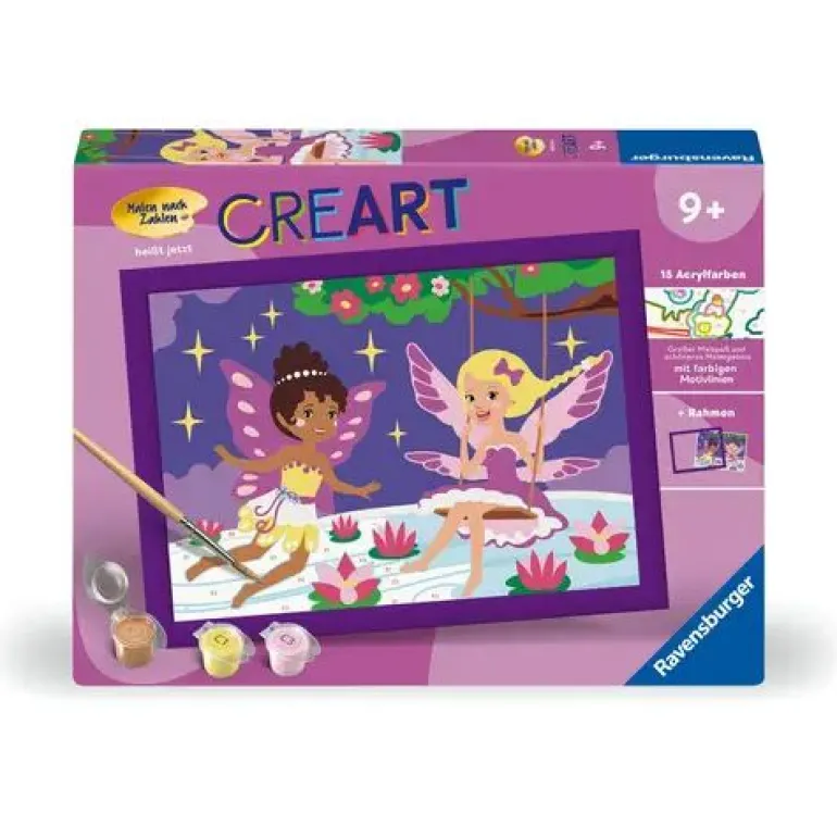Ravensburger CreArt - Malen nach Zahlen 23997 - Feen-Freundinnen | Teddy Toys Kinderwelt