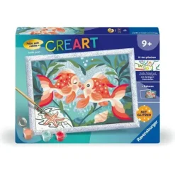 Ravensburger CreArt - Malen nach Zahlen 23998 - Verliebte Fische | Teddy Toys Kinderwelt