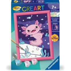 Ravensburger CreArt - Malen nach Zahlen 25555 - Axolotl - ab 7 Ja | Teddy Toys Kinderwelt