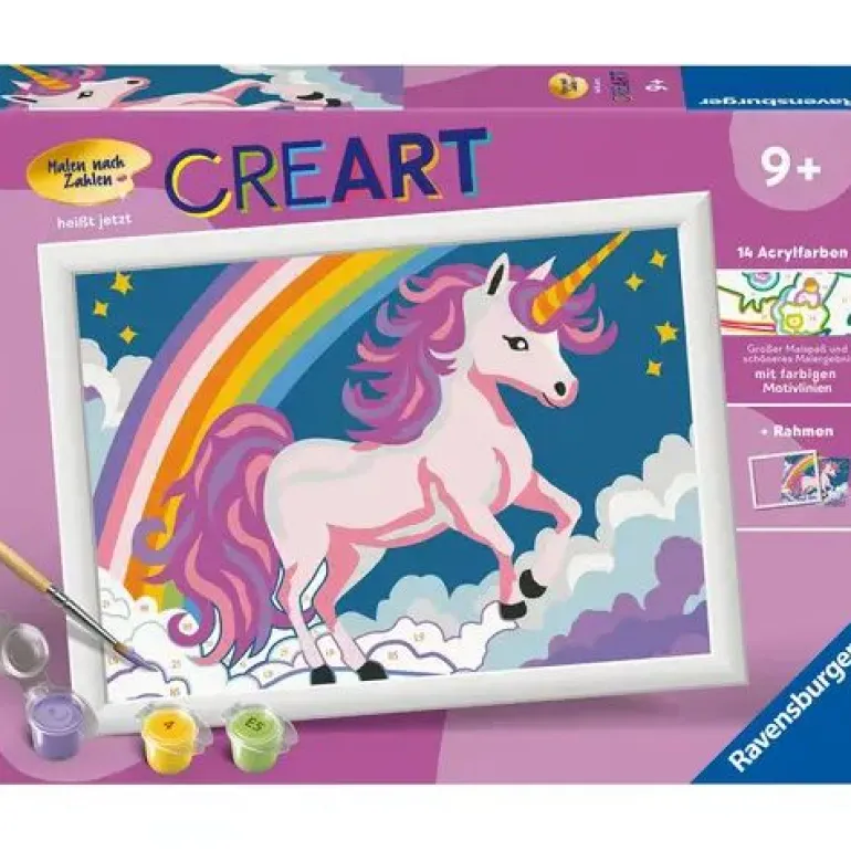 Ravensburger CreArt - Malen nach Zahlen 23996 - Pinkes Einhorn - | Teddy Toys Kinderwelt