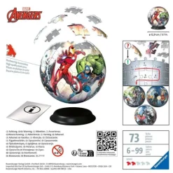 Ravensburger 3D Puzzle 11496 - Puzzle-Ball Avengers | Teddy Toys Kinderwelt