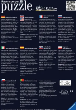 Ravensburger® 3D Puzzle - Leuchtturm Night Edition, 216 Teile | Teddy Toys Kinderwelt