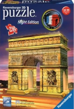 Ravensburger® 3D Puzzle - Triumphbogen bei Nacht, 216 Teile | Teddy Toys Kinderwelt