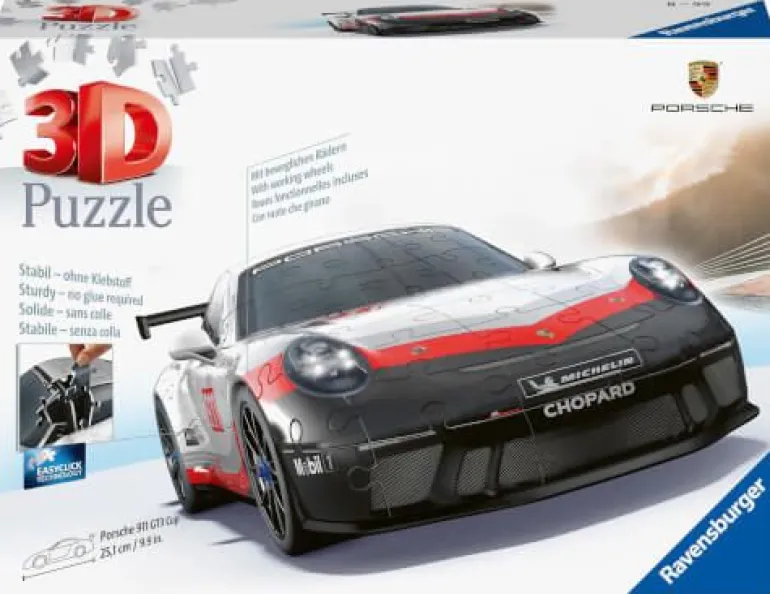 Ravensburger 3D Puzzle Porsche 911 GT3 Cup 11557 - Das berühmte F | Teddy Toys Kinderwelt