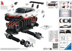 Ravensburger 3D Puzzle Porsche 911 GT3 Cup 11557 - Das berühmte F | Teddy Toys Kinderwelt