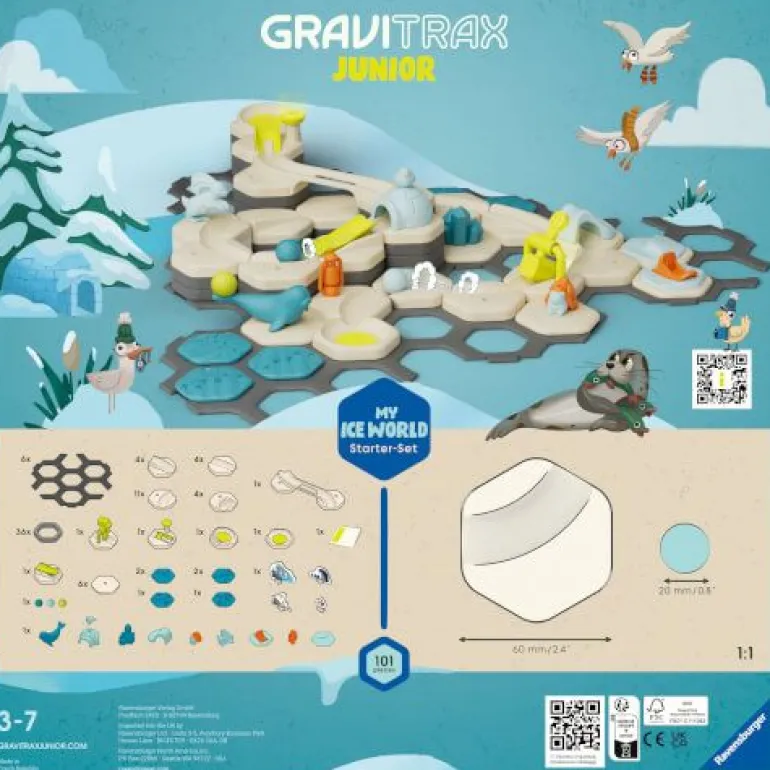 Ravensburger GraviTrax Junior Starter-Set L Ice - Erweiterbare Ku | Teddy Toys Kinderwelt
