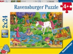 Ravensburger Kinderpuzzle - Magischer Wald - 2x24 Teile Puzzle fü | Teddy Toys Kinderwelt