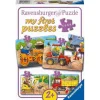 Ravensburger Kinderpuzzle - 05717 Tiere auf der Baustelle - 2,4,6 | Teddy Toys Kinderwelt