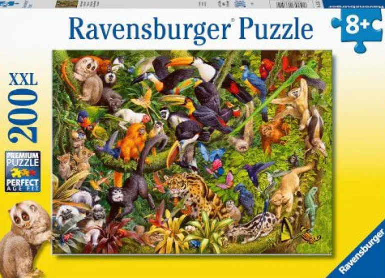 Ravensburger Kinderpuzzle - 13351 Bunter Dschungel - 200 Teile Pu | Teddy Toys Kinderwelt