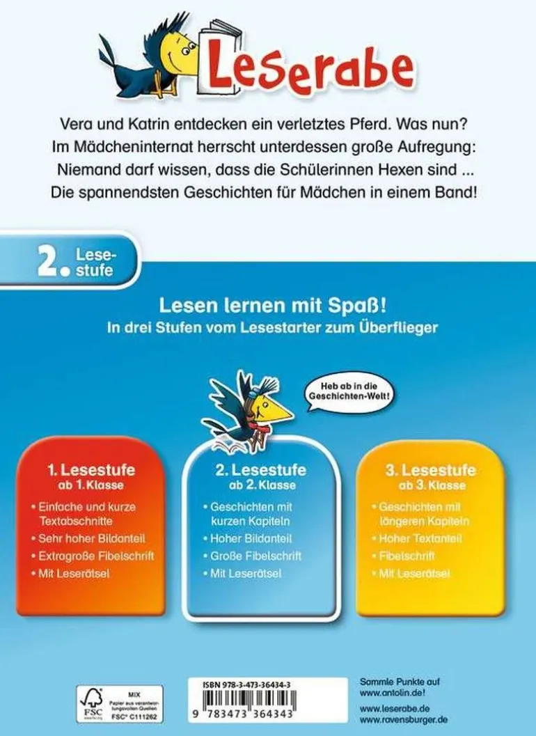 Ravensburger® Leserabe - Erstlesegeschichten für Mädchen, 2. Klasse | Teddy Toys Kinderwelt