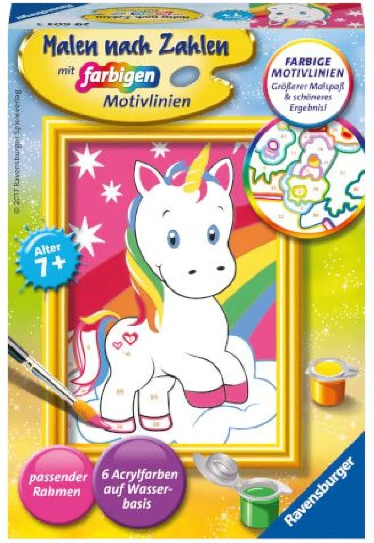 Ravensburger® Malen nach Zahlen - Süßes Einhorn | Teddy Toys Kinderwelt