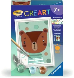 Ravensburger Malen nach Zahlen 20287 - Knuffiger Bär – Kinder ab | Teddy Toys Kinderwelt
