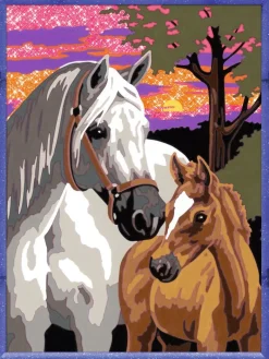 Ravensburger? Malen nach Zahlen - Pferde im Sonnenuntergang | Teddy Toys Kinderwelt