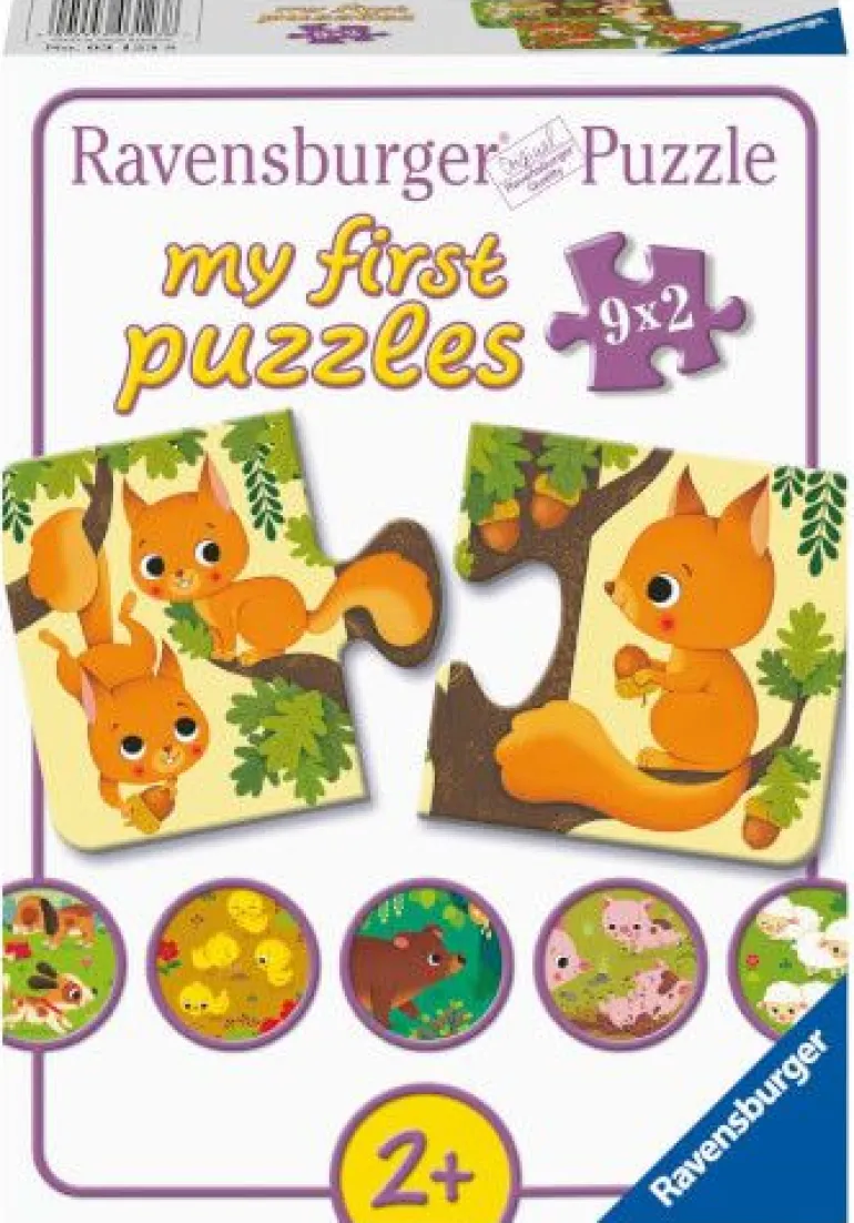 Ravensburger® My First Puzzle - Tiere und ihre Kinder, 9x2 Teile | Teddy Toys Kinderwelt