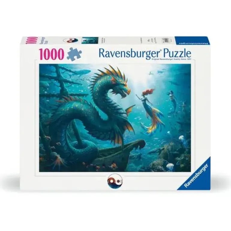 Ravensburger Puzzle 12001434 - Enchanted Depths: Dragon, Mermaid | Teddy Toys Kinderwelt