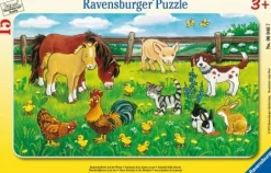 Ravensburger® Puzzle - Bauernhoftiere auf der Wiese, 15 Teile | Teddy Toys Kinderwelt