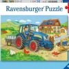 Ravensburger® Puzzle - Baustelle und Bauernhof, 2x12 Teile | Teddy Toys Kinderwelt