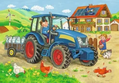 Ravensburger® Puzzle - Baustelle und Bauernhof, 2x12 Teile | Teddy Toys Kinderwelt
