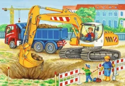 Ravensburger® Puzzle - Baustelle und Bauernhof, 2x12 Teile | Teddy Toys Kinderwelt