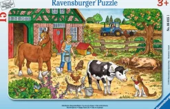 Ravensburger® Puzzle - Glückliches Bauernhofleben, 15 Teile | Teddy Toys Kinderwelt
